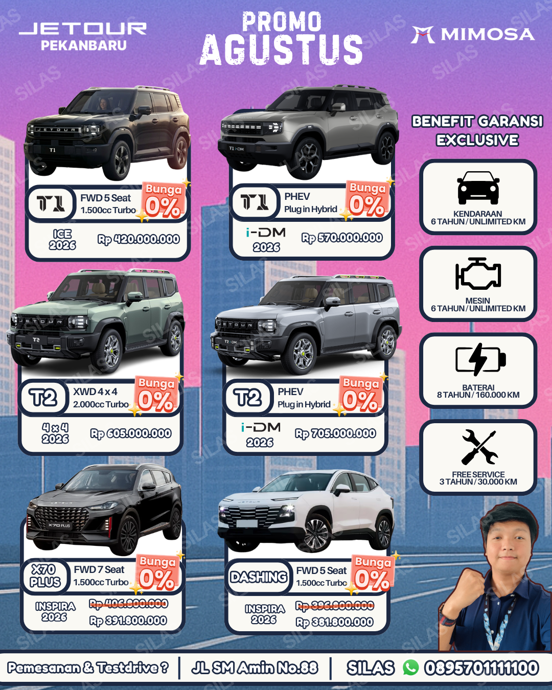 Pricelist Jetour Pekanbaru
